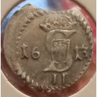 Сигизмунд Третий Ваза. 1613г. Двуденарий. Вильно. Аукцион с рубля без минимальный цены.