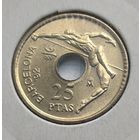 ИСПАНИЯ 25 ПЕСЕТ 1991 ГОД  ОЛИМПИАДА БАРСЕЛОНА 92. UNC В ХОЛДЕРЕ