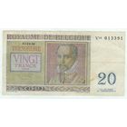 Бельгия, 20 франков 1956 год.