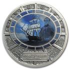 Ниуэ 1 доллар 2013г. "Корабль Призрак: Мария Целеста". Монета в капсуле; подарочном футляре; номерной сертификат; коробка. СЕРЕБРО 20гр.