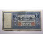 Германия Ro43a .  100 марок 1910 г. (Бумага белая . Печать , номер и серия - красный цвет )