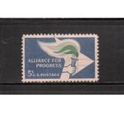 США-1963, (Мих.847) , гаш. , Факел (одиночка),