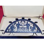 С РУБЛЯ БЕЗ МЦ. Накладка декоративная металлическая, Германия. грунт. 63х28. диам 5см.