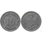 YS: Германия, Рейх, 10 пфеннигов 1906J, KM# 12