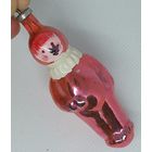 Игрушка ёлочная Космонавт, стекло. СССР