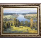 Картина Масленикова В.П. "НА БЕРЕЗИНЕ". Холст, масло. Размер: 60Х80 см.