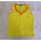 Ярко-желтая маечка Campei, имитация двухслойности, р.М