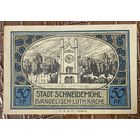 Нодгельд 50 пфеннигов 1921 год. Шнайдемюль. Веймарская республика