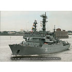 Почтовая карточка "Ук. пр. 887. "Смольный" выходит из Кронштадта. 02.08.2023 г."