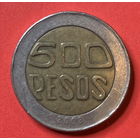 Колумбия 500 песо 2003г. биметалл