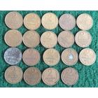 2 копейки 19 монет СССР с 1979 по 1991, с 1969 по 1972, 1976 и 1963