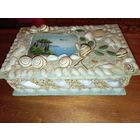 Шкатулка Крым  из ракушек СССР  .