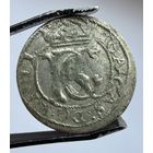 Литовский шеляг Яна Казимира.Сохран!