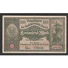 Данциг 1000 марок 1923 года. Тип Р-16. Состояние XF+