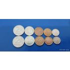 Сборный лот  2 рубля,1 рубль,50 копеек,10 копеек и 1 копейка ММД и СПМД Россия 1999 год (Состояние на фото)