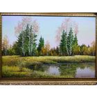 Картина маслом "Осенний пейзаж"