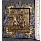 Икона Не Рыдай Мене Мати бронза эмаль распродажа коллекции с 1 руб без мц