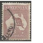 Австралия. Кенгуру на фоне карты.1924г. Mi#48 b.