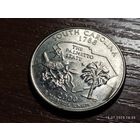 США 25 центов квотер 2000 Южная Каролина