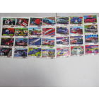 С рубля. Вкладыши и обёртки от жвачек Turbo sport (Турбо спорт). 28 шт.