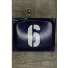 Ретро табличка из 50-х на дом с номером "6" или "9"