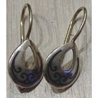 Серьги, серебро. 925пр. 1.6 гр. Великий Устюг. Ельцин