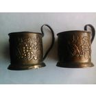 Подстаканник мельхиор "фрукты"