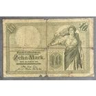 Банкнота 10 марок 1906 год. Германская империя.