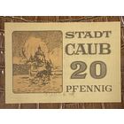 Нотгельд 20 пфеннигов 1920 год. Кауб. Веймарская республика