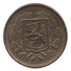 ФИНЛЯНДСКАЯ РЕСПУБЛИКА. 20 марок 1935 S. 31 мм. НЕЧАСТАЯ (тираж 250000)