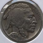 США 5 центов 1936 г. D. Бизон. В холдере