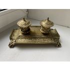 Чернильница антик, латунь, Европа.