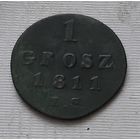1 грош 1811 г. I.S. Герцогство Варшавское