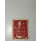 Марка Швейцария 1941 год марку Швейцарии с изображением полковника Иоахима Форрера (1782–1833)