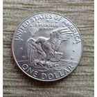 Werty71 США 1 доллар 1974 D Орёл на луне Эйзенхауэр