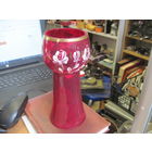 Ваза 21 см. Цветное стекло.