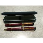 Перьевая и шариковая ручка