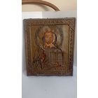 Икона, живопись латунь, конец 19, начало 20 века, с рубля