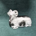 Старт с 1 Рубля !!! СССР Фарфоровая статуэтка Фигурка Баран Масленка шкатулка Фарфор до 1917г. Кузнецов М.С.Царская Россия !!!