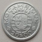 Мозамбик 20 эскудо 1952, серебро