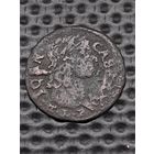 Солид (боратинка) 1661 г. польский герб, Ян II Казимир(2). Средняя голова, ночная цапля слева, отметка МД- "TLB",; без мц.