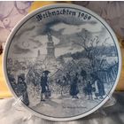 Коллекционная тарелка Рождество. 1989 год. Германия. 19,5 см.