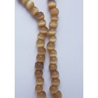 Бусы Кошачий глаз, натуральный камень. Длина 41 см.  Застежка металлическая.