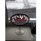 Винтажная ваза-конфетница или фруктовница из рубинового стекла