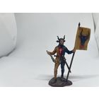 Солдатик оловянный(военно-историческая миниатюра).  Швейцарский знаменосец