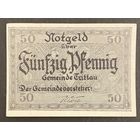 Нотгельд 50 пфеннигов 1922 год. Триттау. Веймарская республика