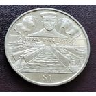 Британские Виргинские острова 1 доллар, 2004 60 лет Высадке в Нормандии - Флот