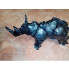 Авторская работа "Носорог", металл ковка. тяжелый очень кг 15. высота 23см. длина 47см, ширина 20см.