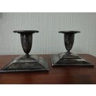 Пара Каминных Подсвечников , Европа. Серебро.