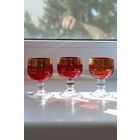 Рюмочки красное стекло